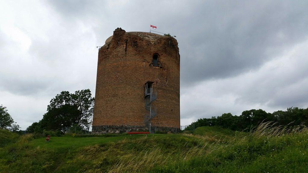 Wieża na wzgórzu w Stolpe obok Schwedt